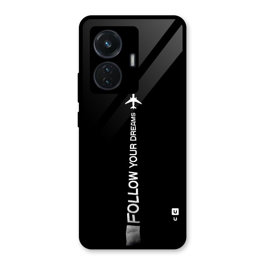 Follow Your Dream Glass Back Case for iQOO Z6 44W