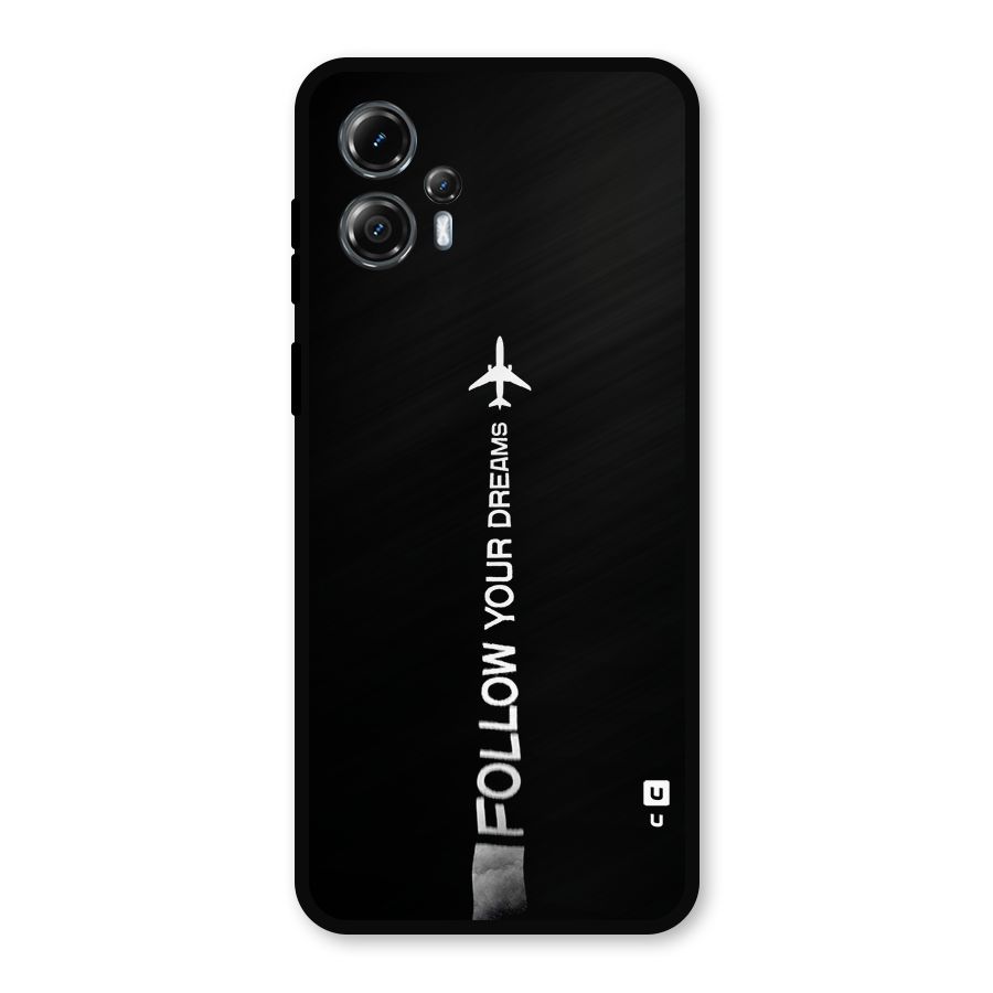 Follow Your Dream Metal Back Case for Moto G13