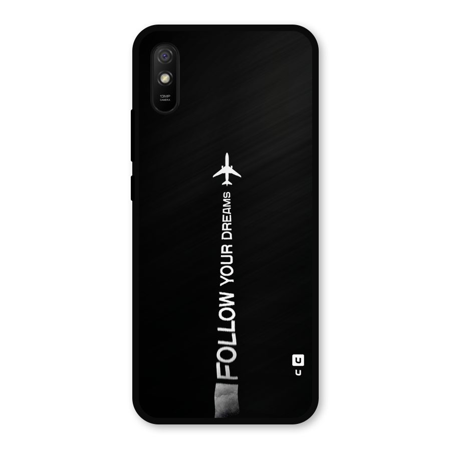 Follow Your Dream Metal Back Case for Redmi 9a
