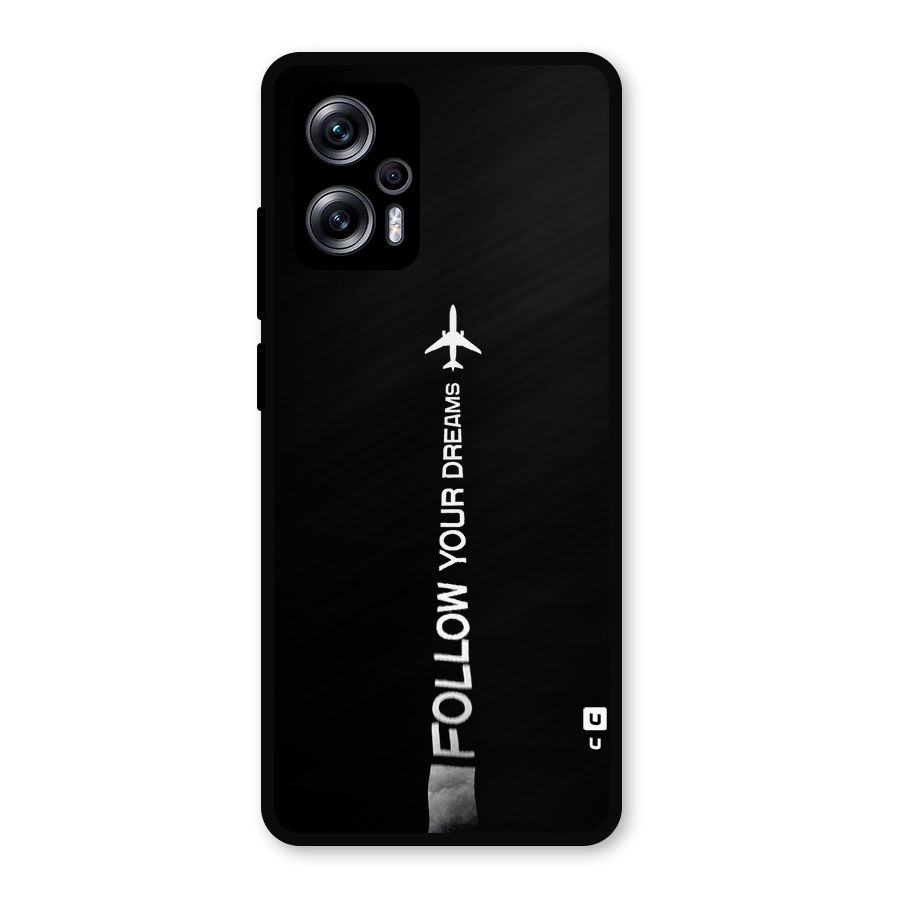 Follow Your Dream Metal Back Case for Redmi K50i