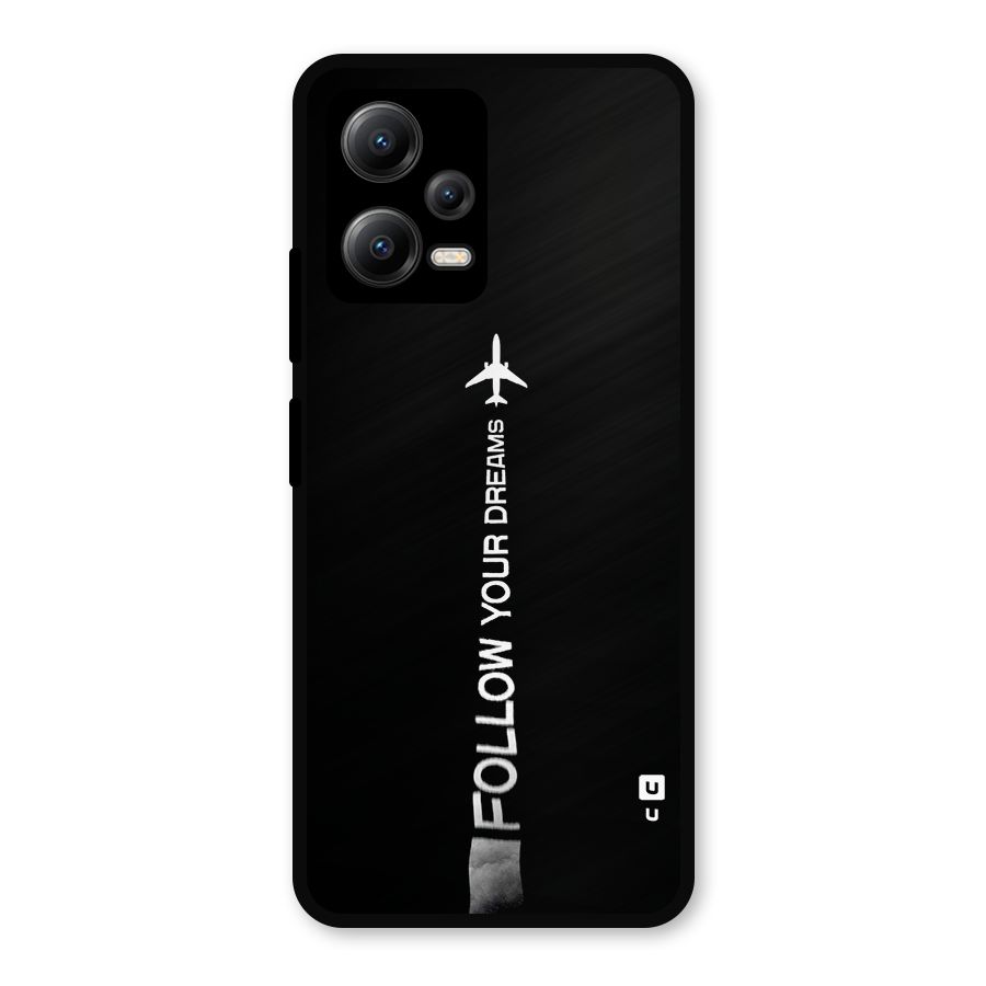 Follow Your Dream Metal Back Case for Redmi Note 12 5G