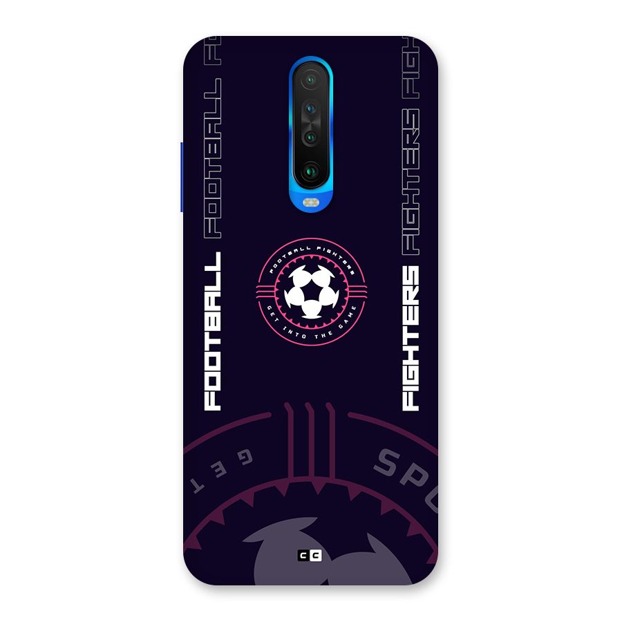 Football Fighters Back Case for Poco X2
