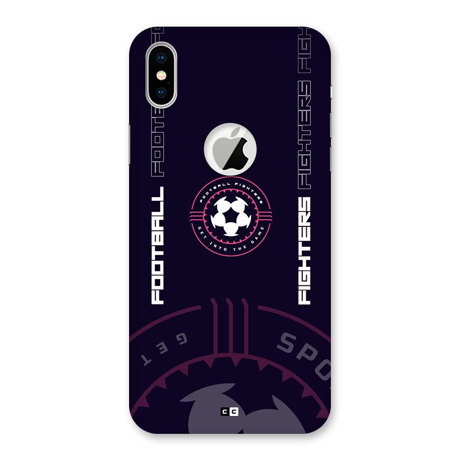 Football Fighters Back Case for iPhone X Logo Cut