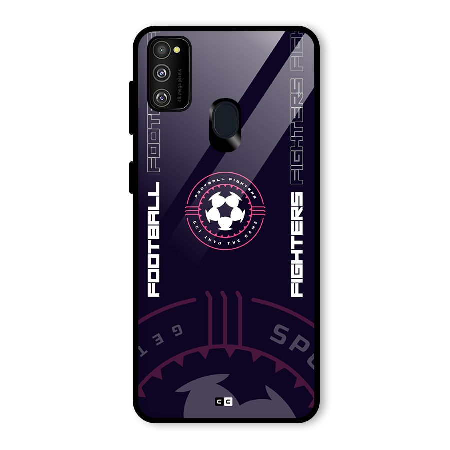 Football Fighters Glass Back Case for Galaxy M21