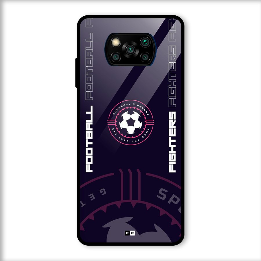 Football Fighters Glass Back Case for Poco X3