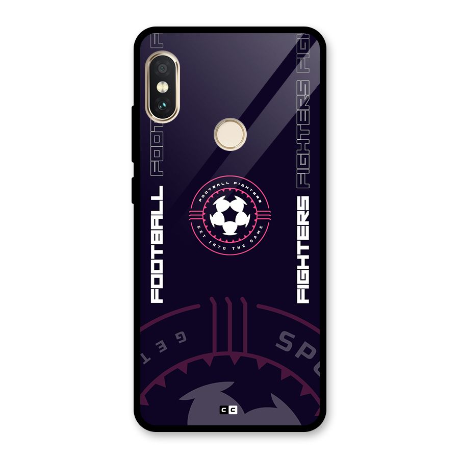 Football Fighters Glass Back Case for Redmi Note 5 Pro