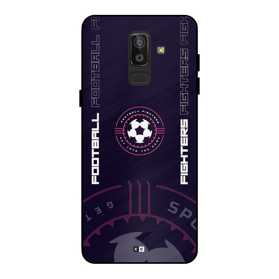 Football Fighters Metal Back Case for Galaxy J8
