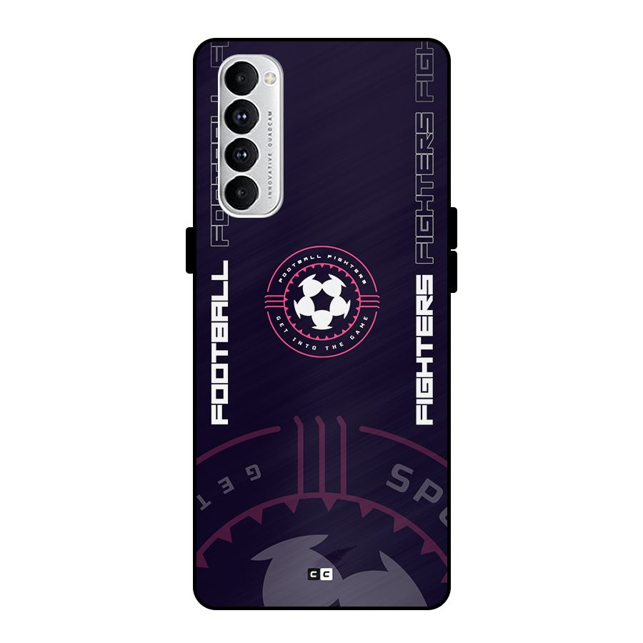 Football Fighters Metal Back Case for Oppo Reno4 Pro