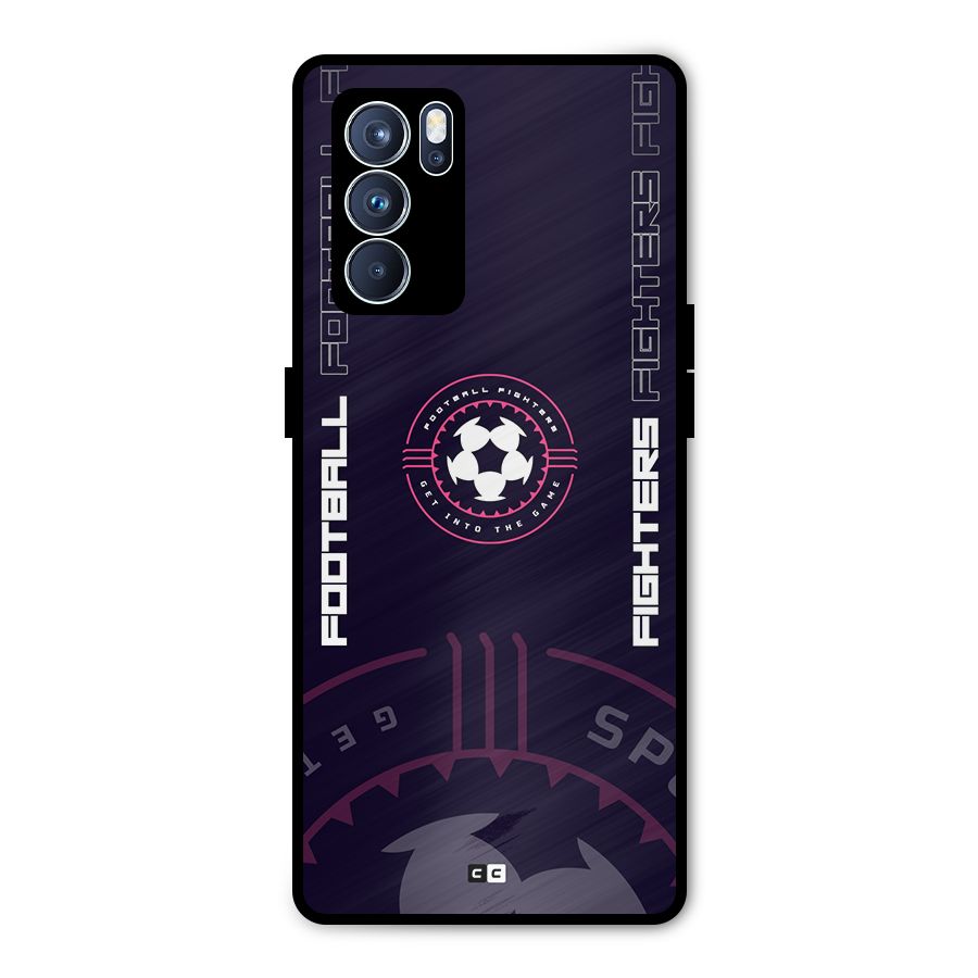 Football Fighters Metal Back Case for Oppo Reno6 Pro 5G