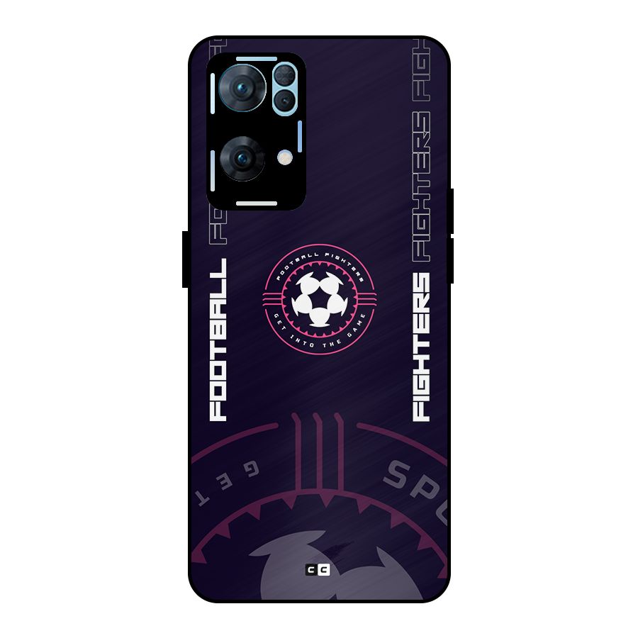 Football Fighters Metal Back Case for Oppo Reno7 Pro 5G