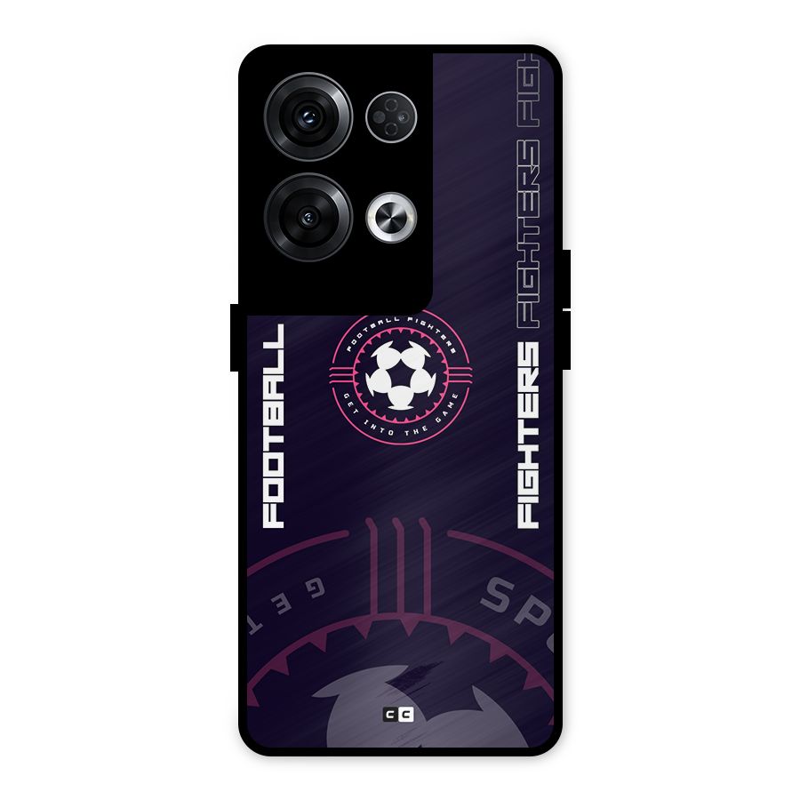 Football Fighters Metal Back Case for Oppo Reno8 Pro 5G