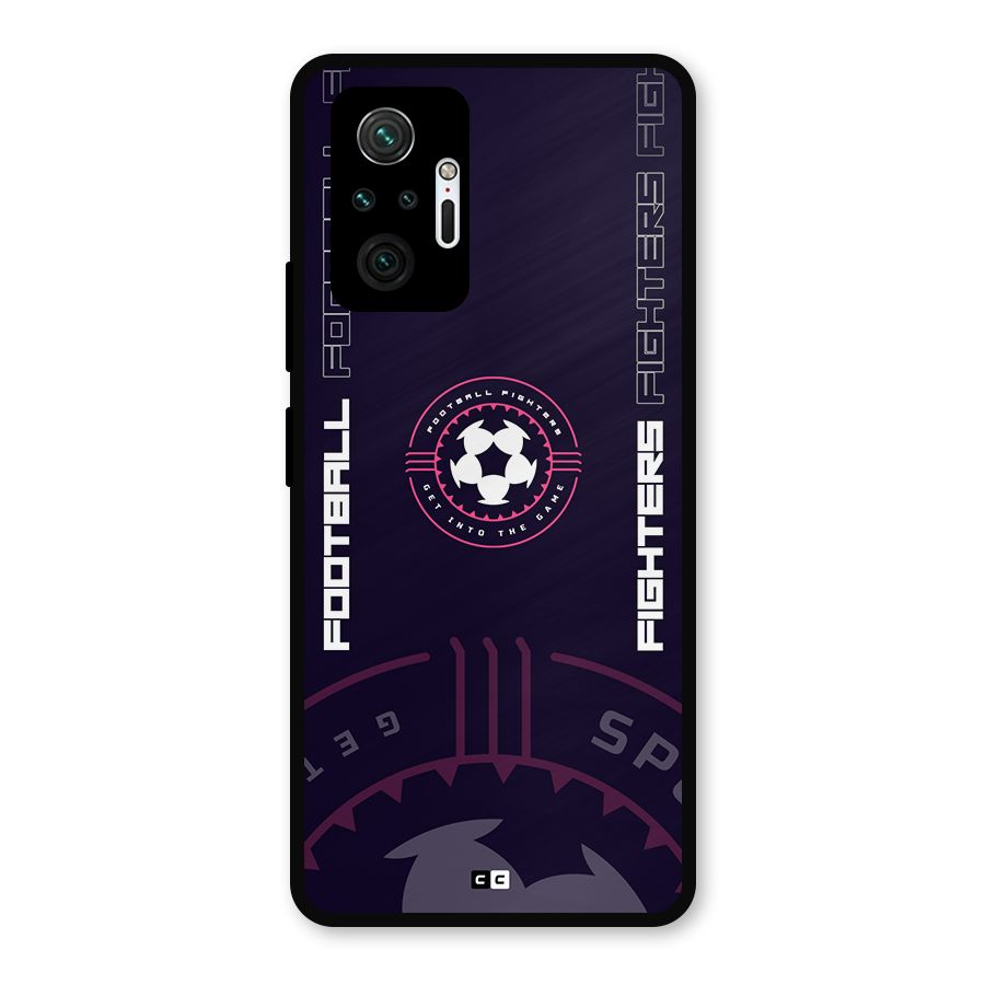 Football Fighters Metal Back Case for Redmi Note 10 Pro Max