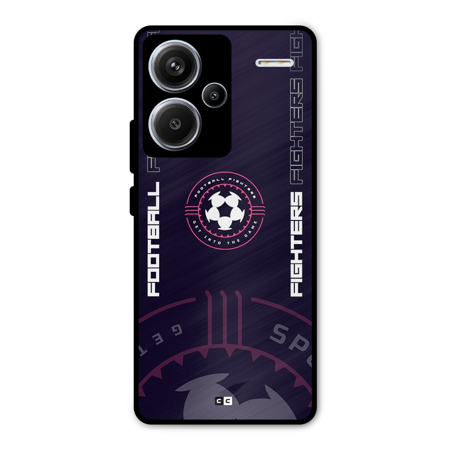 Football Fighters Metal Back Case for Redmi Note 13 Pro Plus
