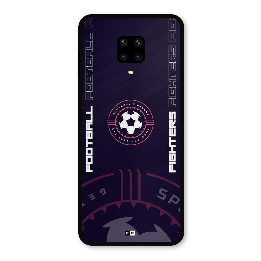 Football Fighters Metal Back Case for Redmi Note 9 Pro Max