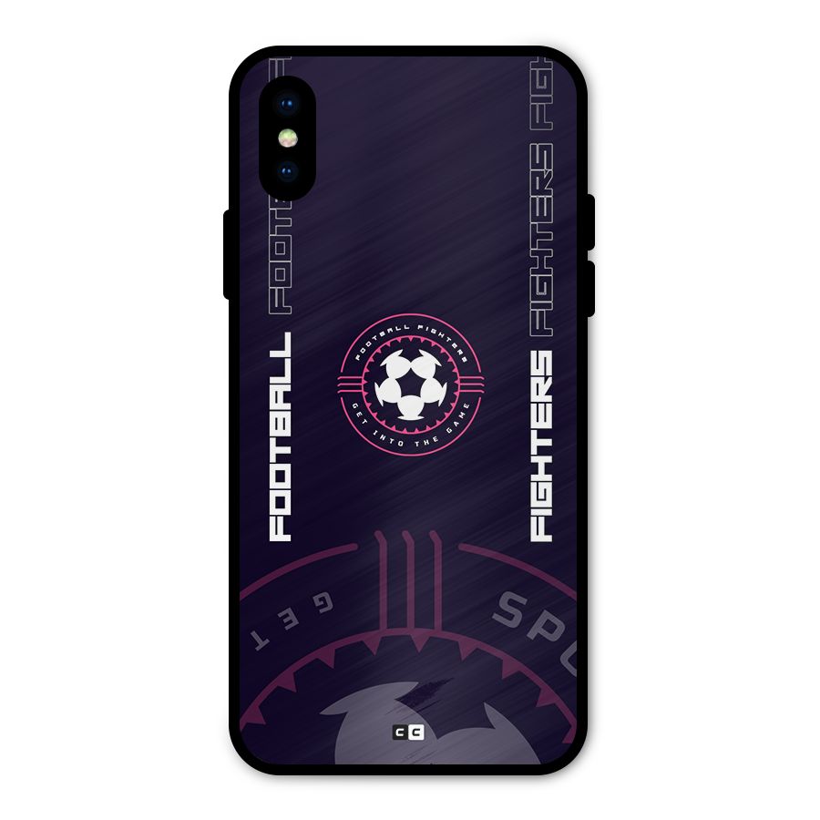 Football Fighters Metal Back Case for iPhone X