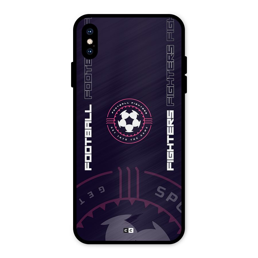 Football Fighters Metal Back Case for iPhone XS Max