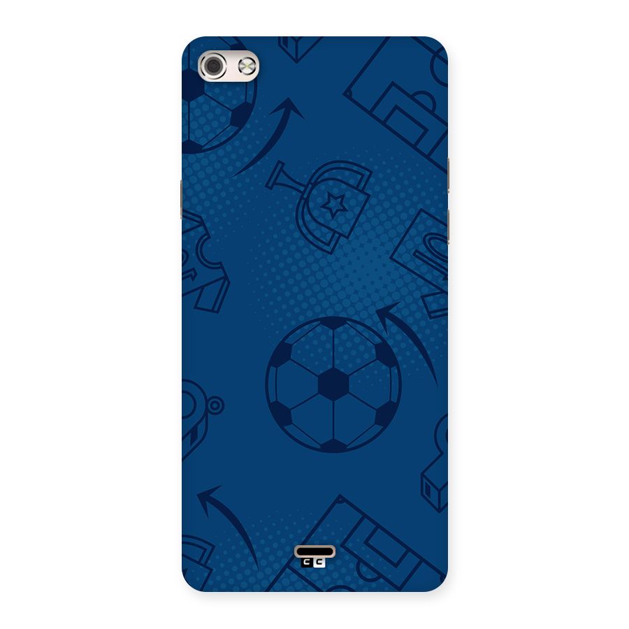 Football Texture Back Case for Canvas Silver 5