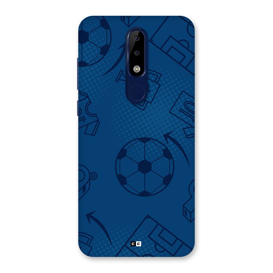 Football Texture Back Case for Nokia 5.1 Plus