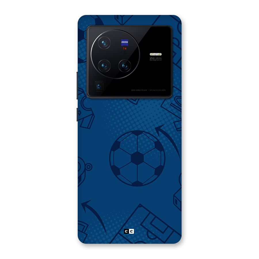 Football Texture Back Case for Vivo X80 Pro