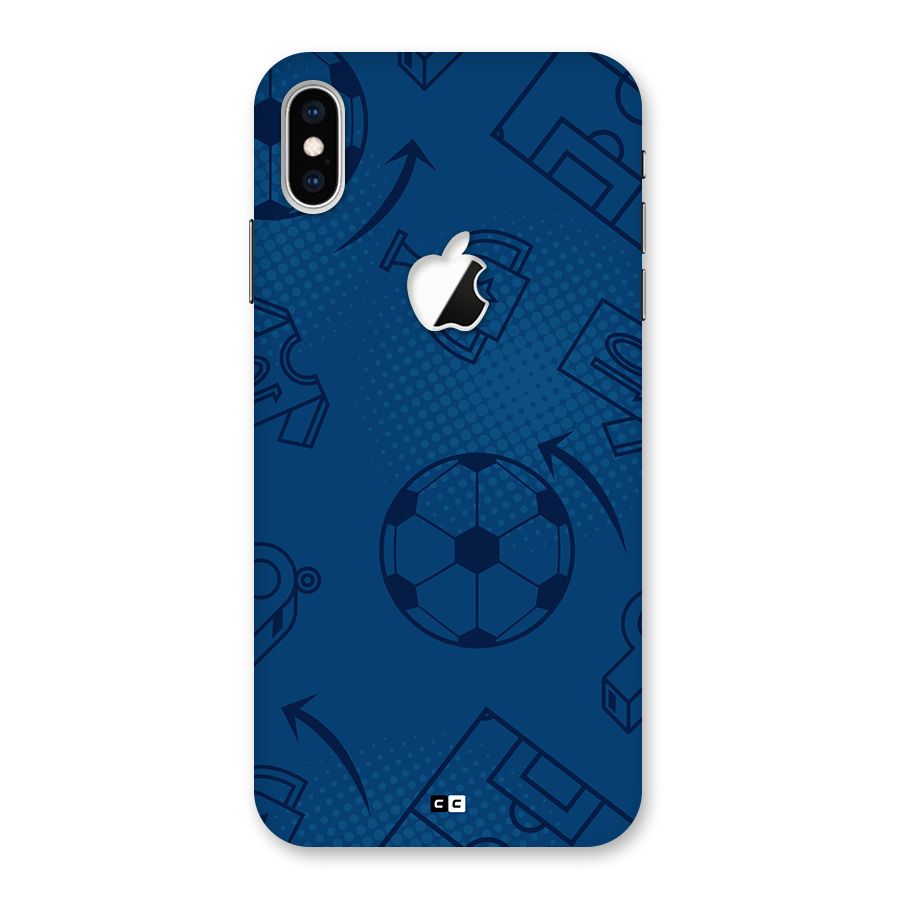 Football Texture Back Case for iPhone XS Max Apple Cut