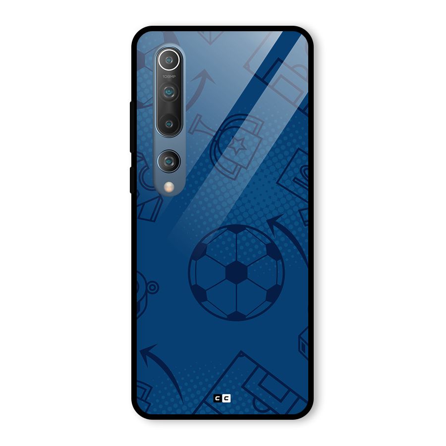 Football Texture Glass Back Case for Mi 10