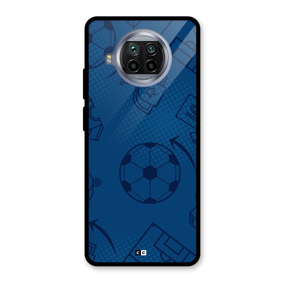 Football Texture Glass Back Case for Mi 10i
