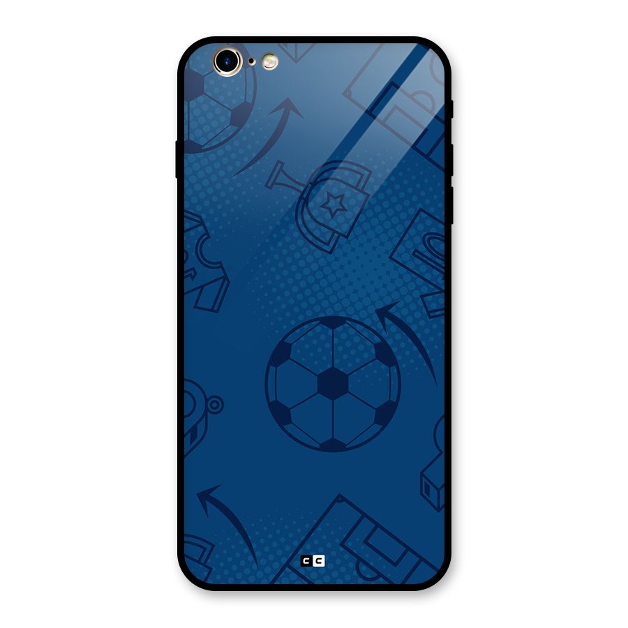 Football Texture Glass Back Case for iPhone 6 Plus 6S Plus