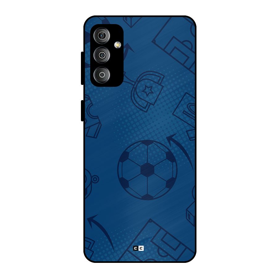 Football Texture Metal Back Case for Galaxy F23