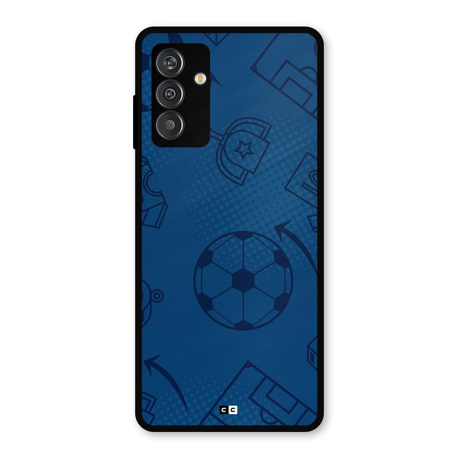 Football Texture Metal Back Case for Galaxy M13