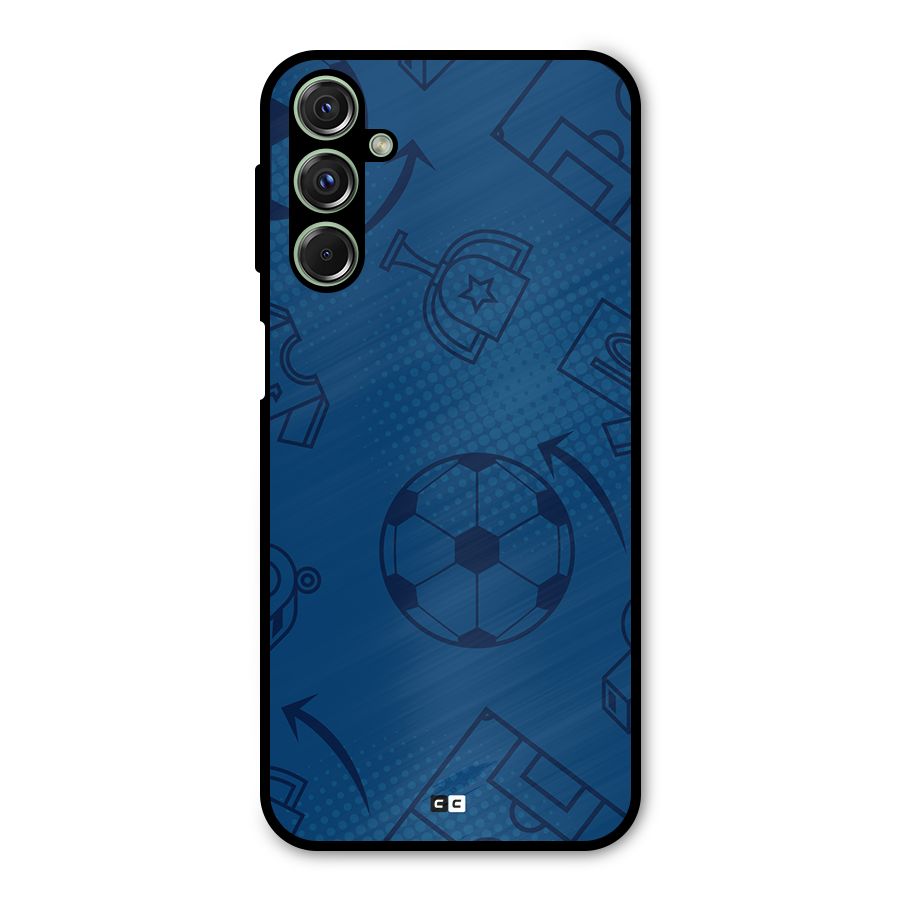 Football Texture Metal Back Case for Galaxy M34
