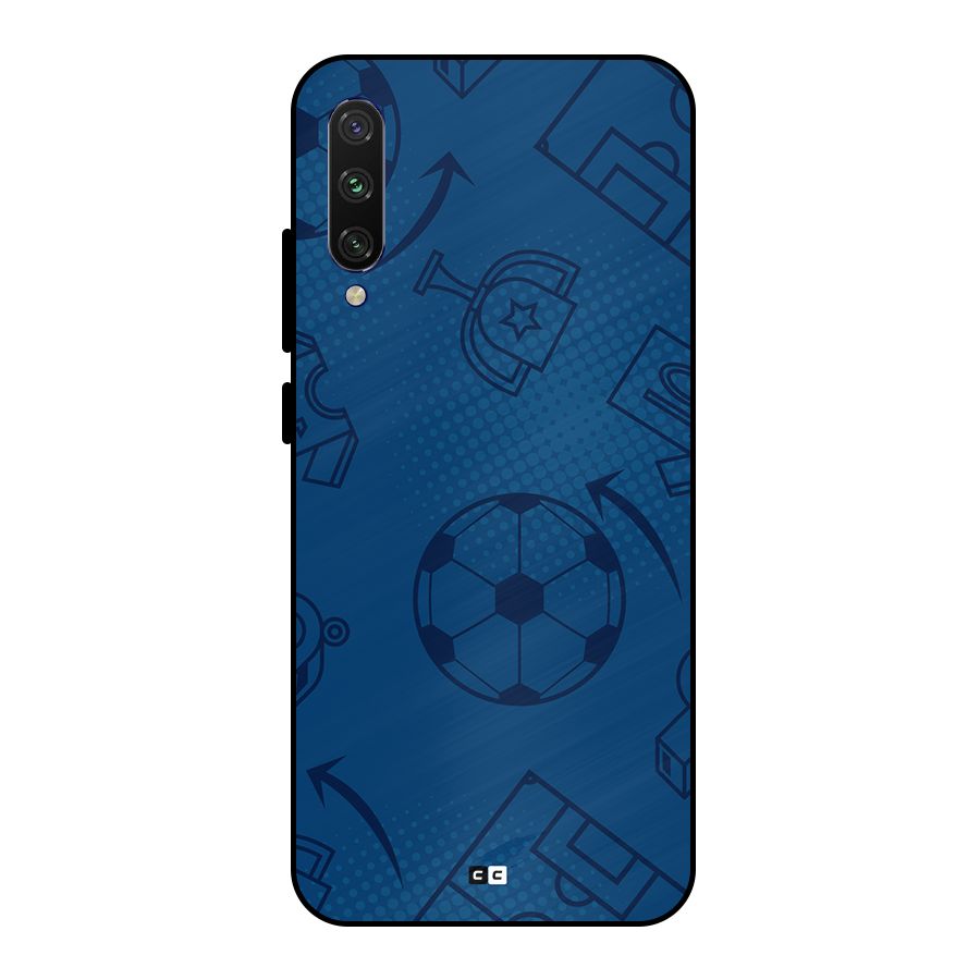 Football Texture Metal Back Case for Mi A3