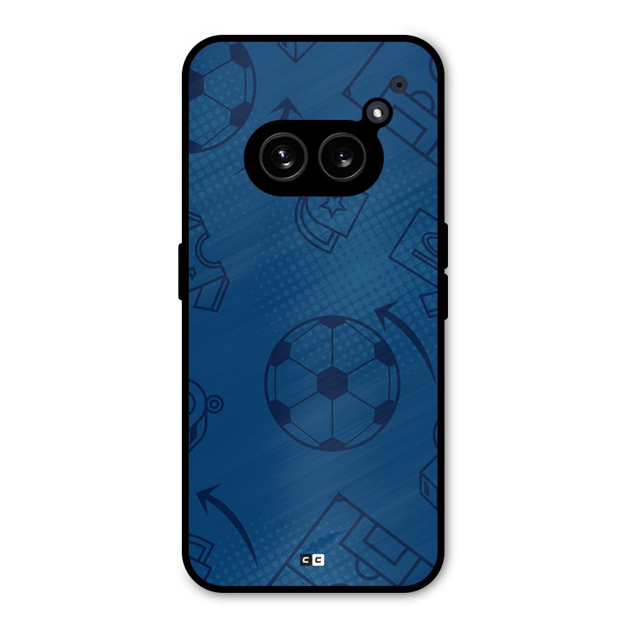 Football Texture Metal Back Case for Nothing Phone 2a