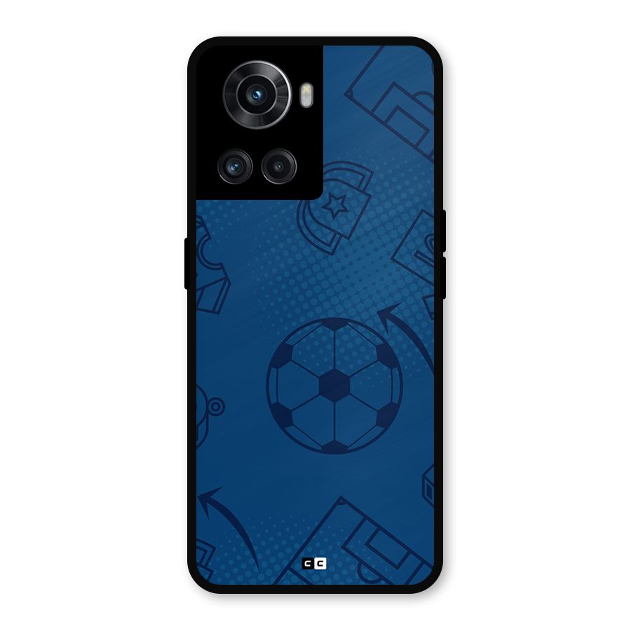 Football Texture Metal Back Case for OnePlus 10R