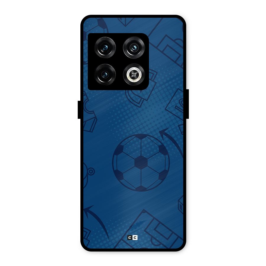 Football Texture Metal Back Case for OnePlus 10 Pro 5G