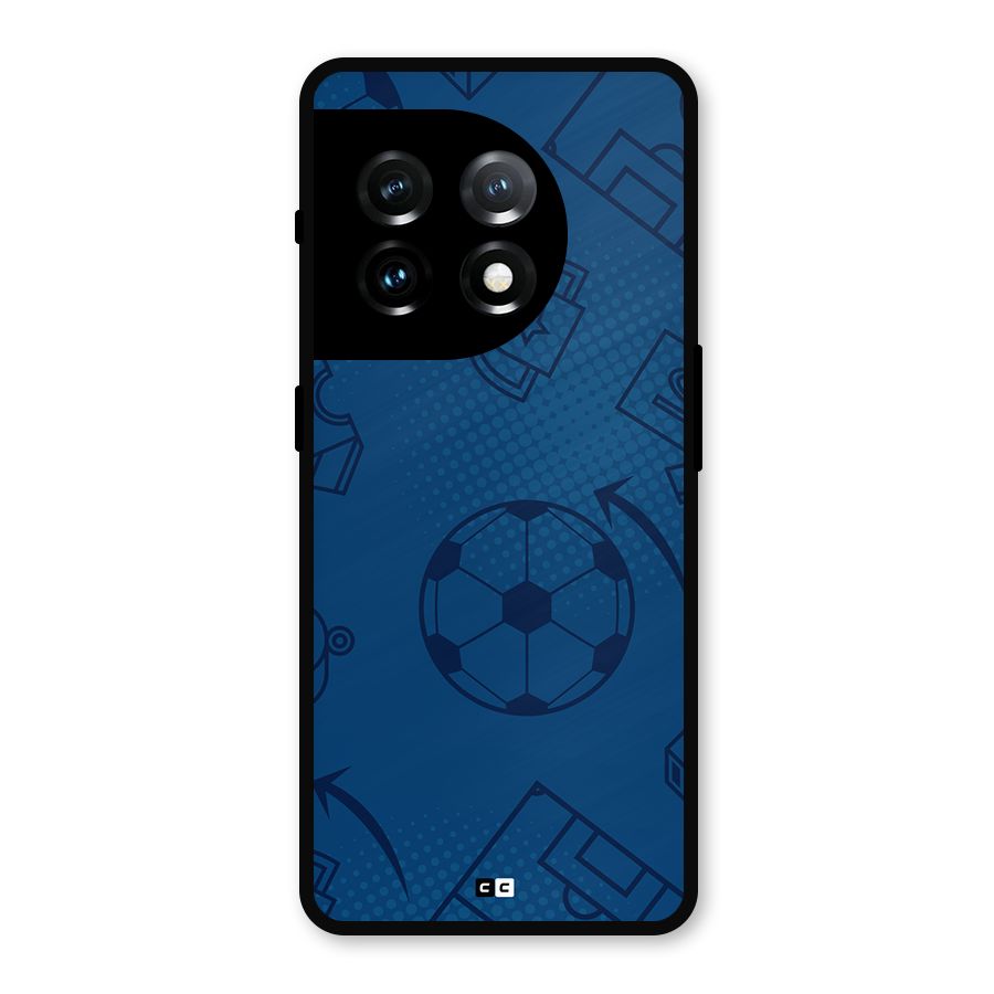 Football Texture Metal Back Case for OnePlus 11