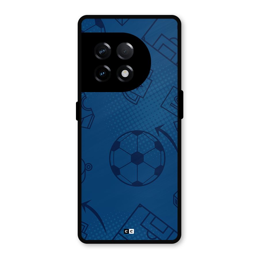 Football Texture Metal Back Case for OnePlus 11R
