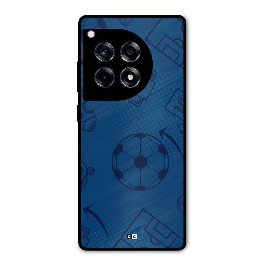Football Texture Metal Back Case for OnePlus 12R