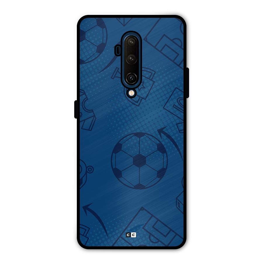 Football Texture Metal Back Case for OnePlus 7T Pro