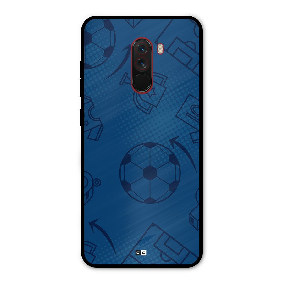 Football Texture Metal Back Case for Poco F1