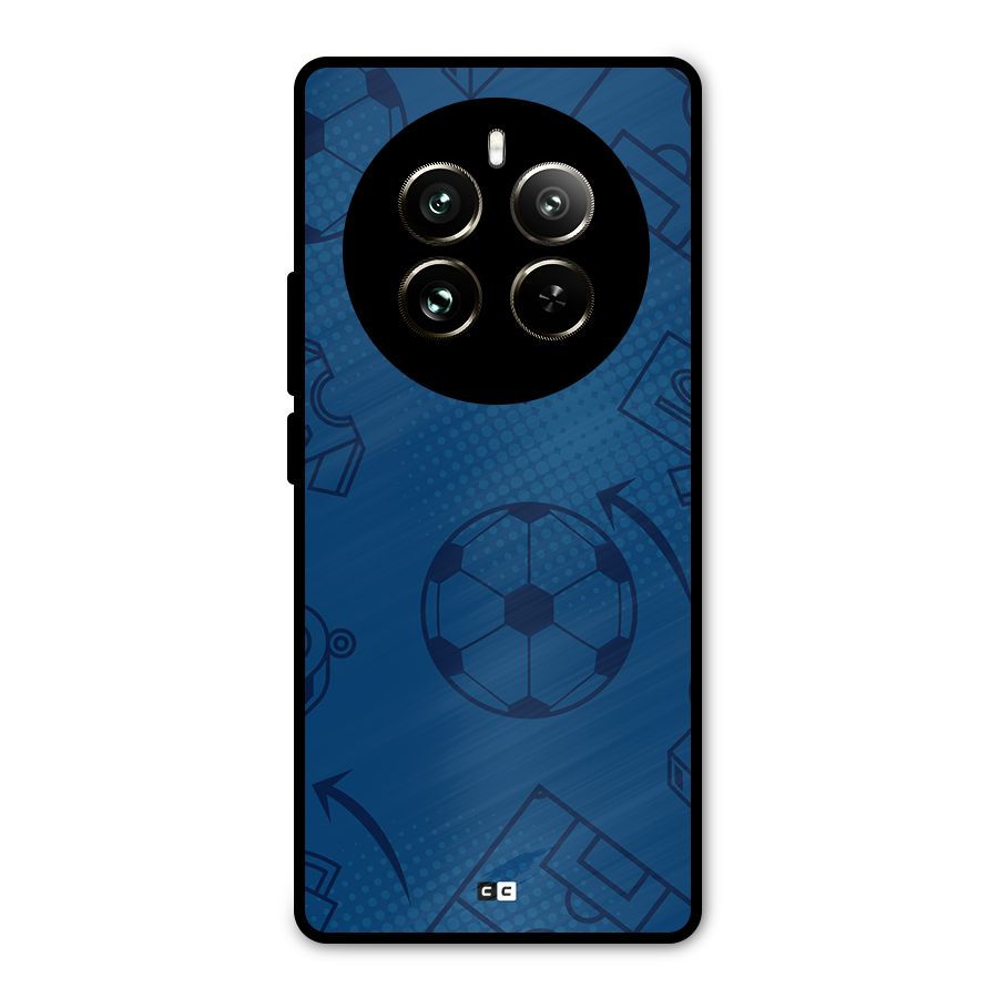 Football Texture Metal Back Case for Realme 12 Pro