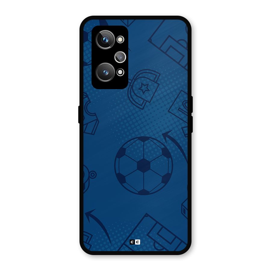 Football Texture Metal Back Case for Realme GT 2