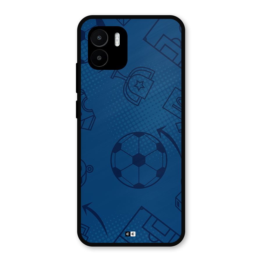 Football Texture Metal Back Case for Redmi A2