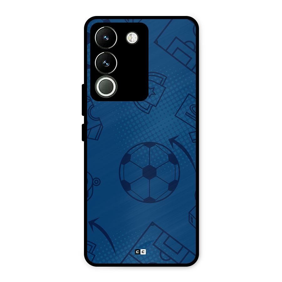 Football Texture Metal Back Case for Vivo Y200