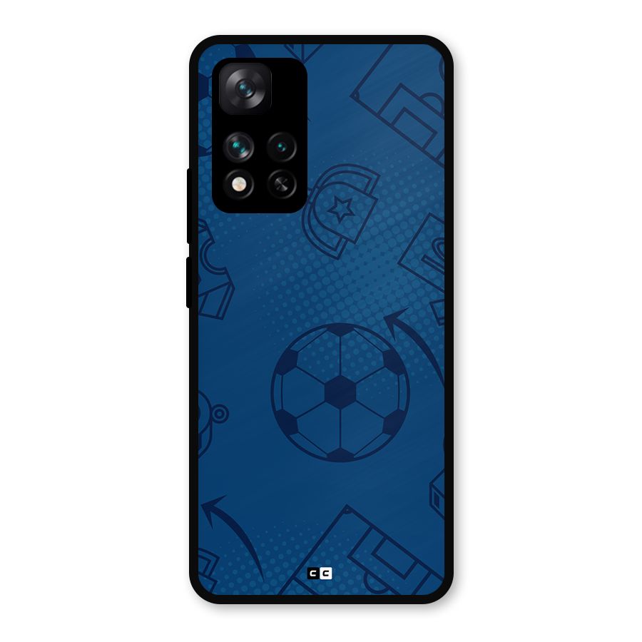 Football Texture Metal Back Case for Xiaomi 11i 5G