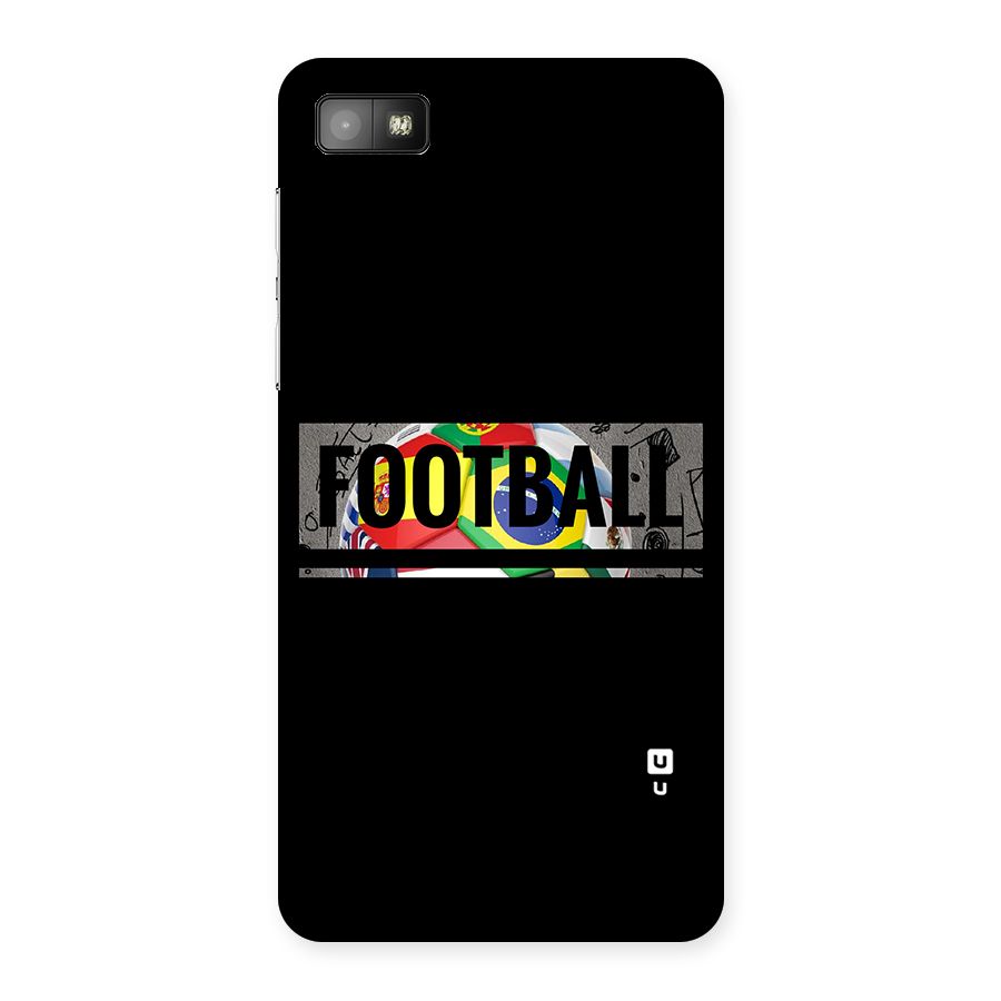 Football Typography Back Case for Blackberry Z10