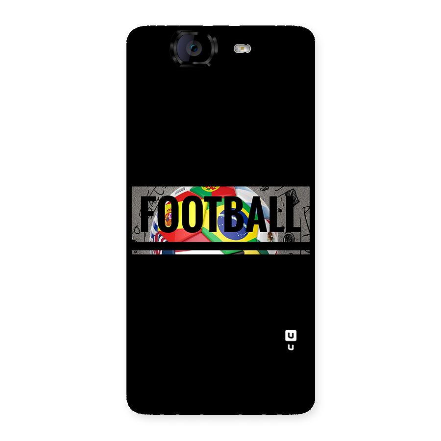 Football Typography Back Case for Canvas Knight A350