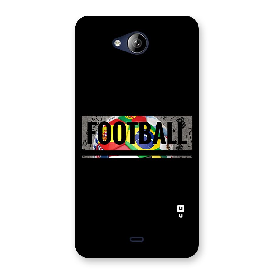 Football Typography Back Case for Canvas Play Q355