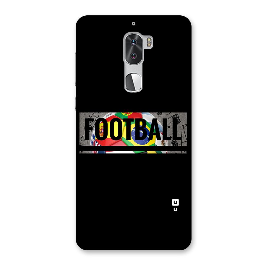 Football Typography Back Case for Coolpad Cool 1