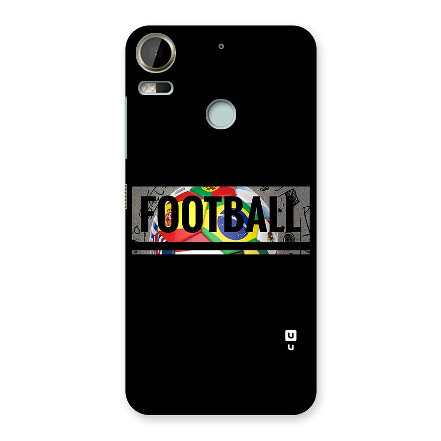 Football Typography Back Case for Desire 10 Pro