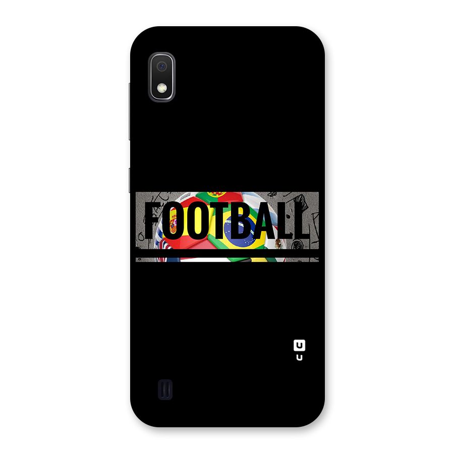 Football Typography Back Case for Galaxy A10
